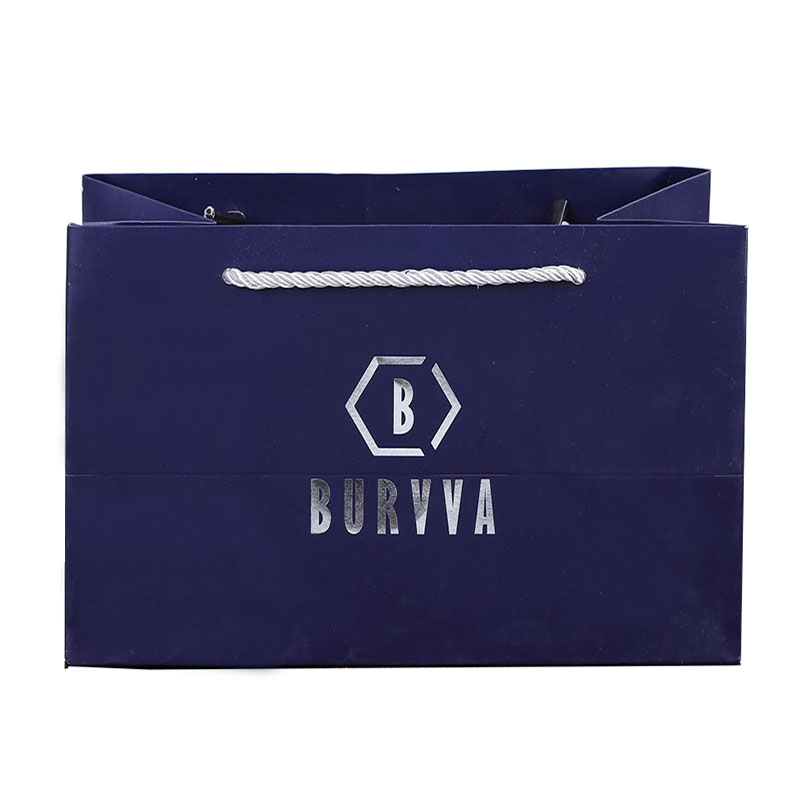 White Cardboard Bag Custom Cosmetic Clothing Store Gift Packaging Tote Bag